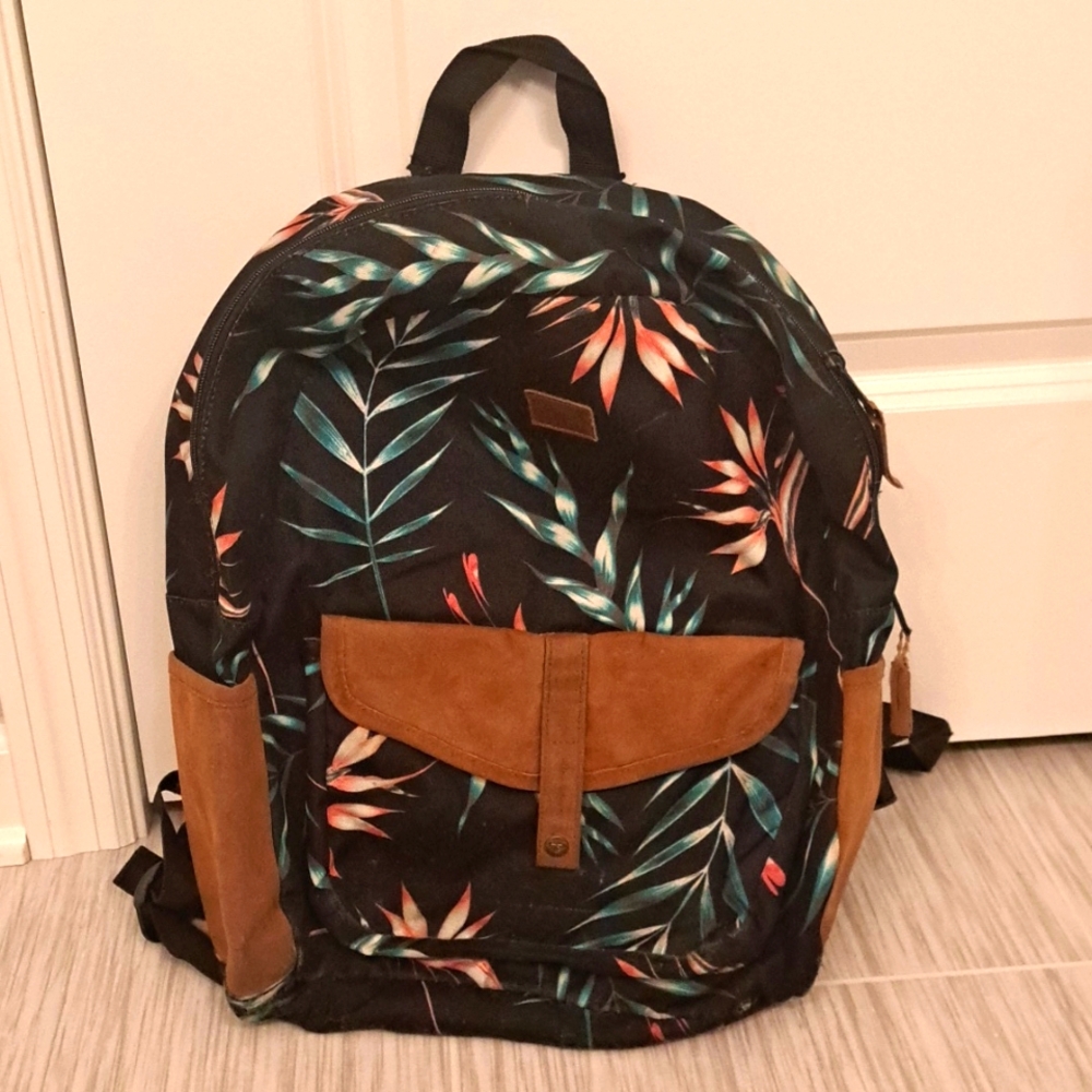 Roxy Tropical Bird of Paradise Design Backpack
